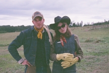Anežka Kalivodová a Cyril Dobrý připravující inscenaci Miss RODEO v REZI.DANCE Komařice, foto: Klára Fleková